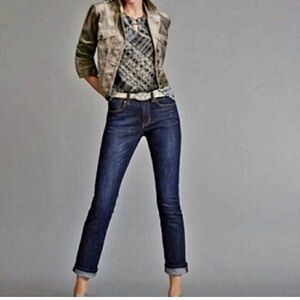 Cabi Straight Leg Jeans Womens Size 6 Dark Wash Mid Rise Classic Denim